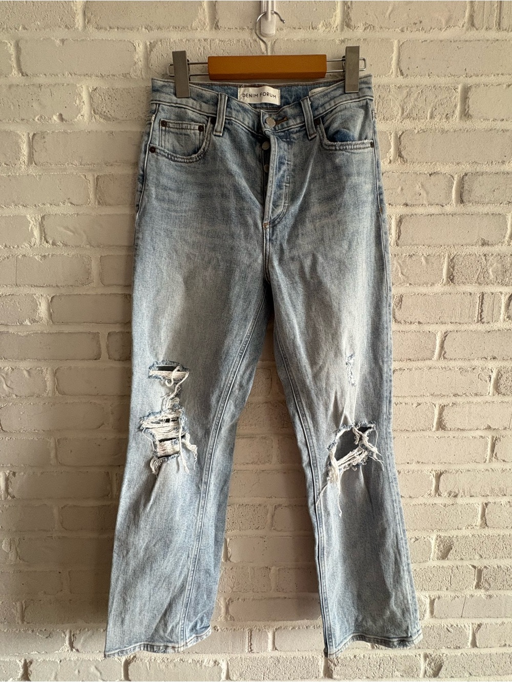 Denim Forum The Arlo High Rise Straight Jean, Size 26.